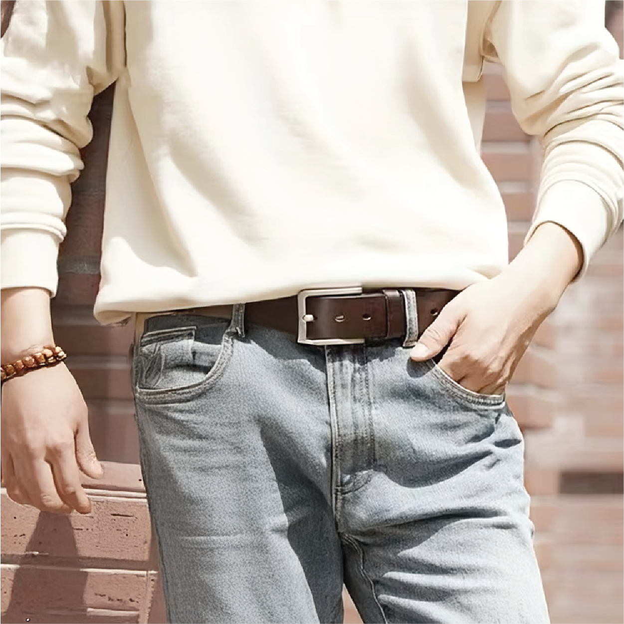 Rome Grain Premium Leather Belt